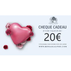 Chèque cadeau St Valentin 20 euros