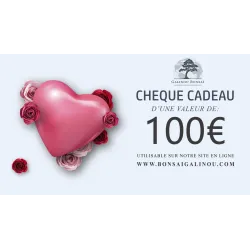 Chèque cadeau St Valentin 100 euros